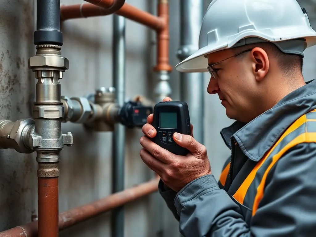 Gas line pressure testing