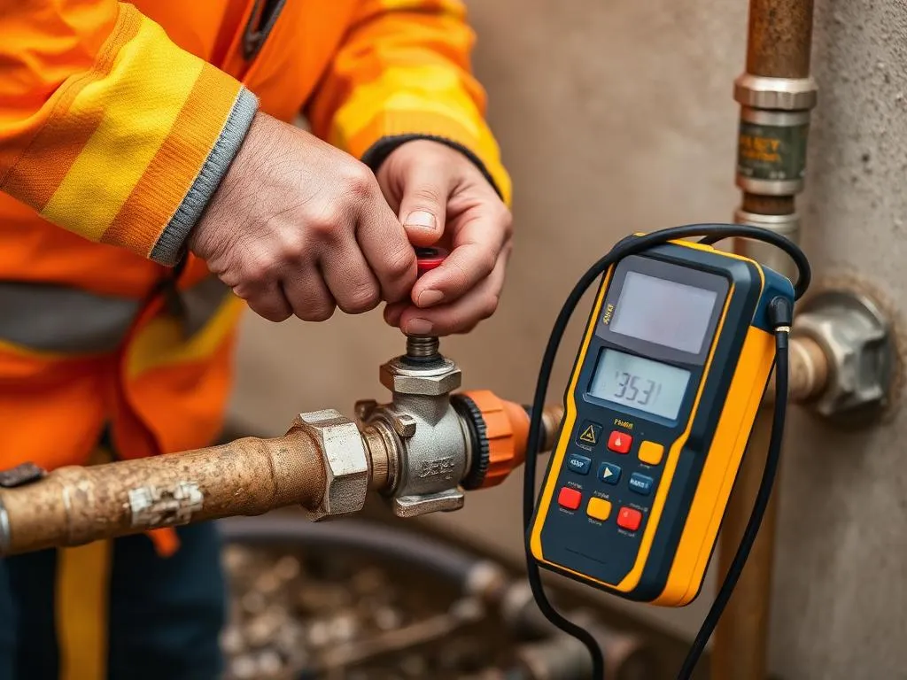 Gas line repair