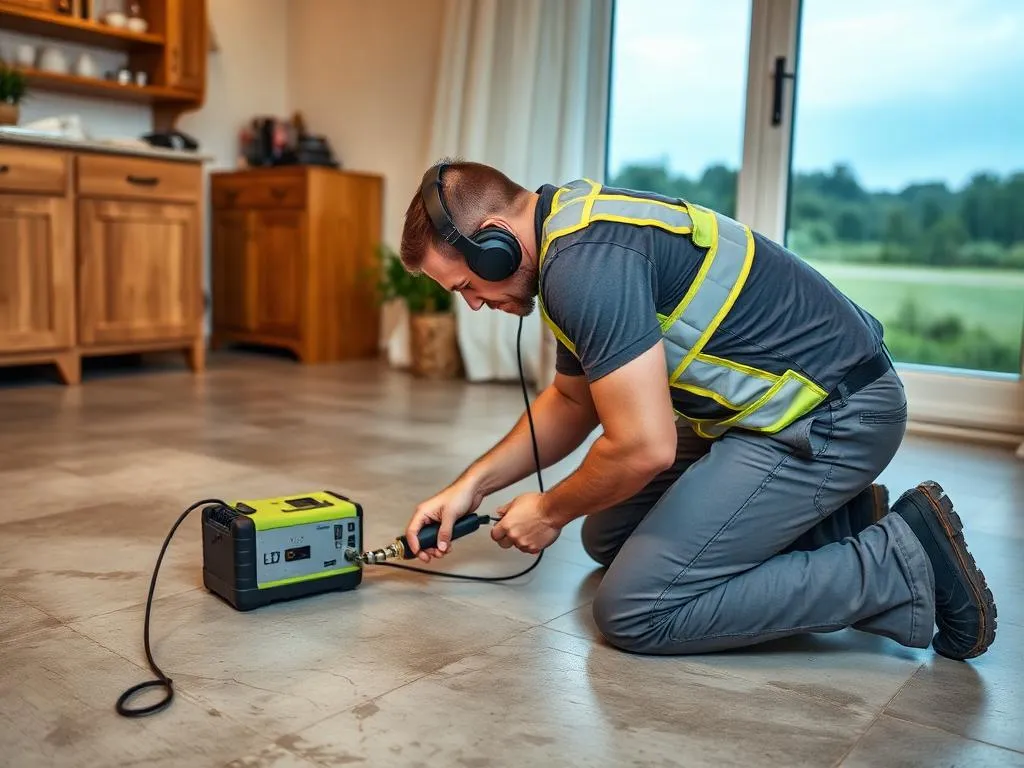 Slab Leak Detection